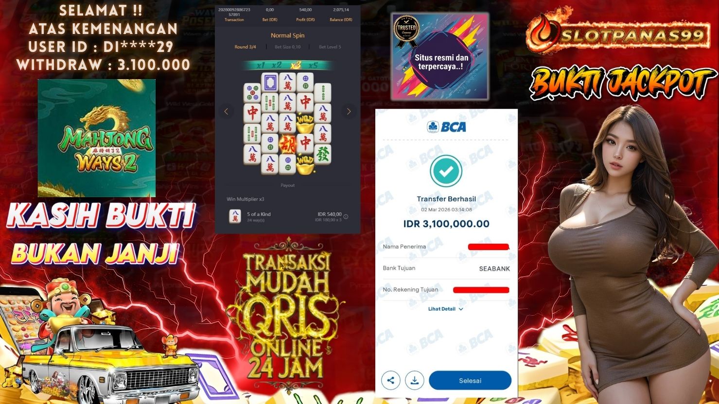 SLOTPANAS99 JACKPOT SLOT MAHJONG WAYS 2